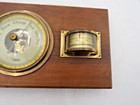 Wall Thermometer Humidifer Barometer Walnut 