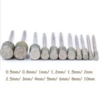 0 5mm-10mm Diamond Burr Grinding Bit For Dremel Rotary Cylinder 2 35mm 3mm Shank