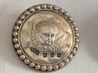 A Set Of Six Sterling Silver Birmingham 1900 Art Nouveau Buttons In Box 