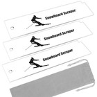 3 1 Pcs Ski Wax Scraper  Snowboard Wax Scraper With Storage Bag For Removing