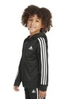 Adidas Youth Kids Black Tricot Full Zip Hooded Track Jacket Size 6 Or 7