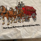 Vintage Budweiser Clydesdale 8-horse Hitch Towel 100  Cotton 23 x43  New