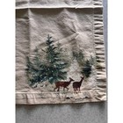  Pre-owned Pottery Barn Deer In Snow Cloth Napkins Set Of 4