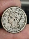 1851 Braided Hair Large Cent Penny- G Details  1