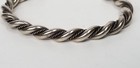 Vintage Navajo Handmade Sterling Silver Twisted Rope Cuff Bracelet 29g