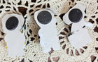 Set Of 3 Vintage Giftco Dalmatian Puppies Refrigerator Magnets