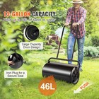 Lawn Roller Yard Roller 13 Gallon Sand water Filled Steel Sod Roller Push
