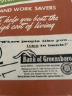 1959 Bank Of Greensboro Nc 1003 Household Hints   Work Savers Booklet 