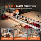 Router Sled Adjustable Wood Slab Flattening Mill Router Jig 64  Length