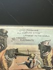 1888 Adam Forepaugh Jr Circus Elephant Trade Card John L Sullivan Boxing Rare