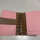 Filofax Pocket Organizer Real Leather Pink Planner Personal Agenda