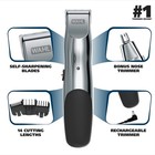 Wahl Groomsman Rechargeable Beard Trimmer Kit For Mustaches  Nose Hair  And L   