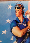 Original Rosie The Riveter Art Metal Sign Free Shipping