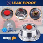 4 X Torque Trailer Hub Cap W  Oil Port   Side Fill Plug Replaces Stemco 343-4009