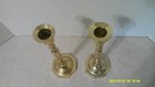 Pair Of Vintage Solid Brass 7 1 4  Candlesticks