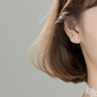 Elegant 925 Sterling Silver Stick Ear Studs Earrings Men Women Christmas Gift