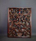 Vintage French Antique Carved Religious Panel 19th