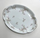 Antique Haviland Limoges France Serving Platter 16  Schleiger 29a Pink Flowers