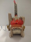Vintage Fisher Price 1960 s The Cackling Hen Pull Toy 120- Used Condition