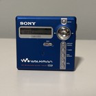 Sony Walkman Net Md Mz-n707 Minidisc Recorder Blue W  Manual   Power Supply