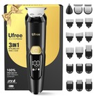 3-in-1 Waterproof Beard Trimmer For Men  Electric Razor  Hair Clipper   Shaver