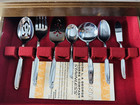 Vtg Simeon L   George H Rogers Co Oneida Set 87 Pieces Paramont Pattern