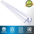 Butecare 2-pack Frameless Shower Door Bottom Seal Water Barrier 3 8x39 Open Box