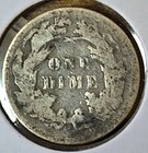 1877 P Philadelphia Us Seated Liberty Dime 90  Silver 0 0723tr Oz   2 249 Grams 