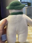 Vintage Eden The Snowman Plush Raymond Briggs Green Hat Scarf Stuffed Animal Toy