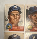 Lot  4  1953 Topps Vintage Baseball Cards - Mid To Lower Grade
