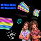 Glow Sticks Party Pack 8 -50light Up Bracelets   Necklaces Accessories For Ki   