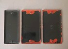 Porcelain House Address Number Lot Vintage Mid Century Modern Orange White  