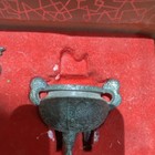 Chinese Bronze Miniature Ritual Vessel Set Of 5 Collectibles In Box