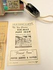 Vintage Vin-max Puff Iron Model  2 With Original Box   Instructions Tested Works