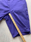 Chicos Shorts Womens Size 0 Purple Bermuda Chino Preppy Casual Stretch Pockets