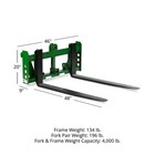Titan Attachments Economy Global Euro Pallet Fork Frame With 48  Fork Blades