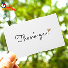 100 Little Thank You Cards Gold Heart Design Bulk Thank You Notes For All Occasi