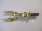 Lot 3 Vintage Gold Eagle Winged Victory Trophy Toppers Metal Globe Bolt