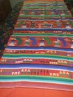 Vintage Embroidered Mexican Oaxaca Table Runner Or Scarf Decorative 76  X 35  W