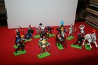 Vintage Britains Ltd  Deetail Metal Knights Figures Soldiers Lot Of 13 1971