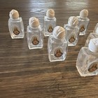 Holy Water Bottle Lot Of 10 Glass Sacred Heart Jesus Rose Screw Cap 2  Vintage
