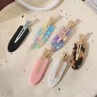 6 Pcs Creaseless Hair Clips No Bend No Crease Hair Clip Makeup Clips For Women A