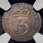 Silver 1818 Great Britain Maundy 3 Pence George Iii   Ngc Ms62
