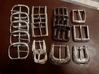Assorted Lot Of 17 Metal Belt Buckles