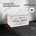 1set Wood Tissue Boxes Napkin Holder For Laundry Room Rectangle Word