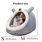 Cute Cat Bed Warm Pet Mat Super Soft House Cushion For Cats Dog Kitten Cave Pad