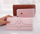Women Lady Clutch Soft Leather Wallet Long Card Holder Phone Bag Purse Handbag