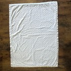 Nursery Rhyme Blue Minky Dot Blanket Satin Trim  Baby Boy