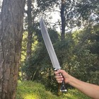 Custom Handmade Carbon Steel Blade Survival Machete Sword  Hunting Sword Camping