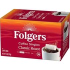 Folgers Coffee Singles Classic Roast Coffee Bags  38 Count Free   Fast Shipping